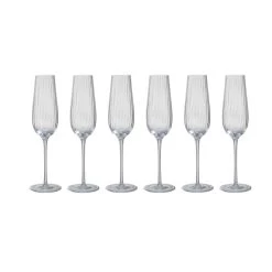 Stripes Champagneglas - 6 Stk.