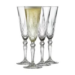 Lyngby Glas Melodia Champagneglas - 4 Stk.